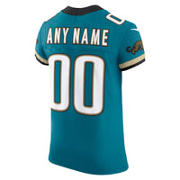 Jacksonville Jaguars Teal Alternate Elite Custom Jersey