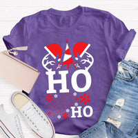 Ho Ho Ho Santa Hat Holiday T-Shirt, Science Teacher Christmas Shirt, Humorous Science Educator Tee, Adorable Chemistry Xmas Present Shirt