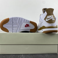 Sneakers, White Yellow Colorway, Leather Footwear, Lace Up Design, Casual Gift for Sneaker Fans
