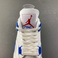 Retro Mid Top Sneakers, Blue White Red Colorway, Lace Up Design, Casual Gift for Sneaker Fans
