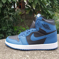 Sneakers, Royal Blue Black Colorway, Lace Up Design, Casual Gift for Sneaker Fans