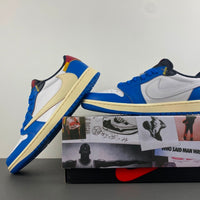 Low Top Sneakers, Blue White Red Colorway, Reverse Hook Design, Lace Up Design, Casual Gift for Sneaker Fans