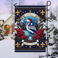 Joyeux Noel Pelican Holiday Flag, Louisiana Christmas Garden Flag, Double-Sided Cajun Winter Yard Flag, Southern Festive Lawn Decor