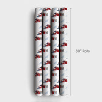 American Flag Christmas Wrapping Paper, Patriotic Santa Wrapping Paper, Vintage Santa Wrapping Paper, Military Holiday Gift Wrap