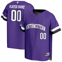 Northwestern Wildcats NIL Pick-A-Player Lightweight Collegiate Baseball Fashion Jersey - Purple