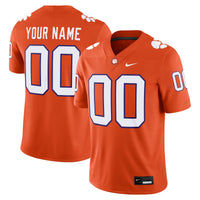 Clemson Tigers Custom Football Game Jersey - Orange