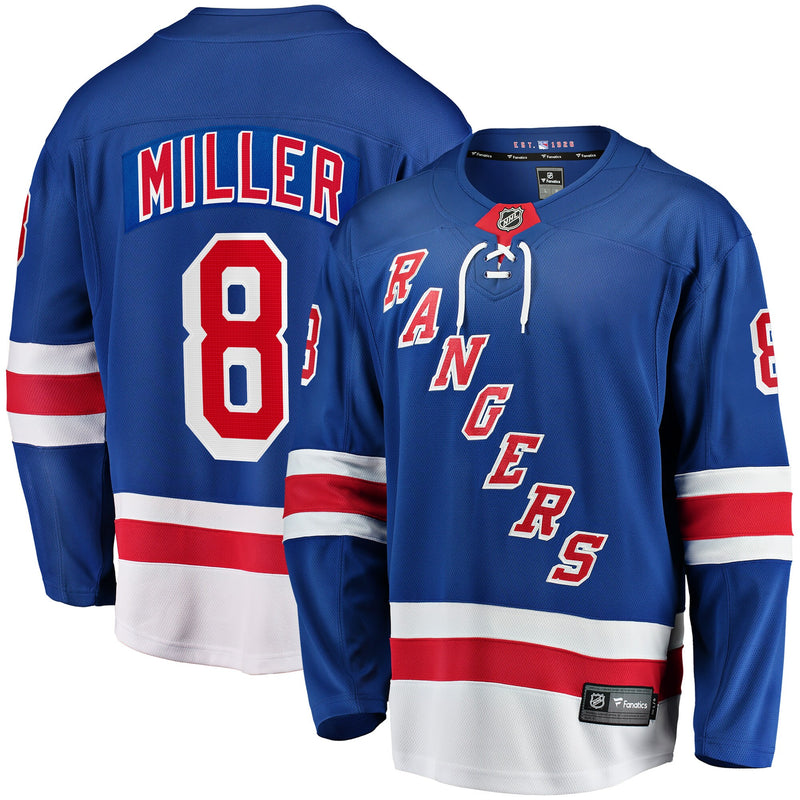 New York Rangers J.T. Miller Blue Home Breakaway Jersey