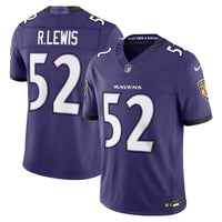 Baltimore Ravens Ray Lewis Purple Stitched Retired Limited Jersey