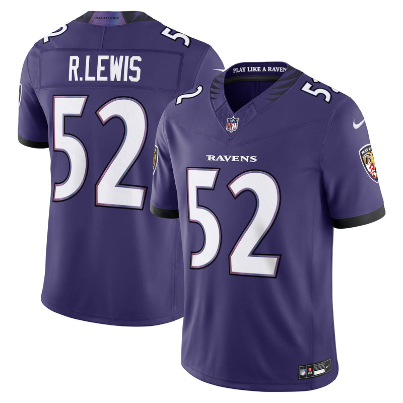 Baltimore Ravens Ray Lewis Purple Stitched Retired Limited Jersey