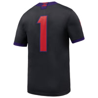 #1 TCU Horned Frogs Alternate Game Football Jersey - Anthracite