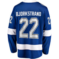 Tampa Bay Lightning Oliver Bjorkstrand Blue Home Breakaway Jersey