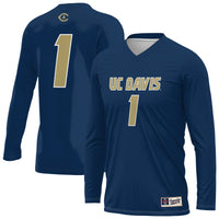 UC Davis Aggies Lightweight Collegiate Volleyball Fashion Jersey - Navy
