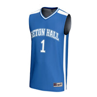 #1 Seton Hall Pirates Lightweight Basketball Fashion Jersey - Blue
