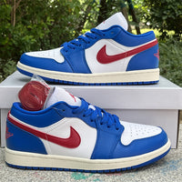 Low Top Sneakers, Blue Colorway, Lace Up Design, Casual Gift for Sneaker Fans
