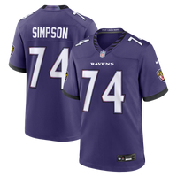 Baltimore Ravens John Simpson Purple Team Game Jersey