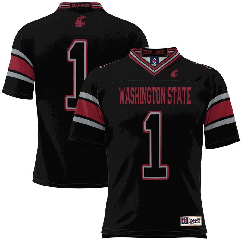 #1 Washington State Cougars Football Jersey - Black