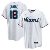 Miami Marlins Griffin Conine White Home Replica Jersey