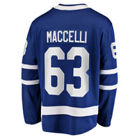 Toronto Maple Leafs Matias Maccelli Blue Home Breakaway Jersey