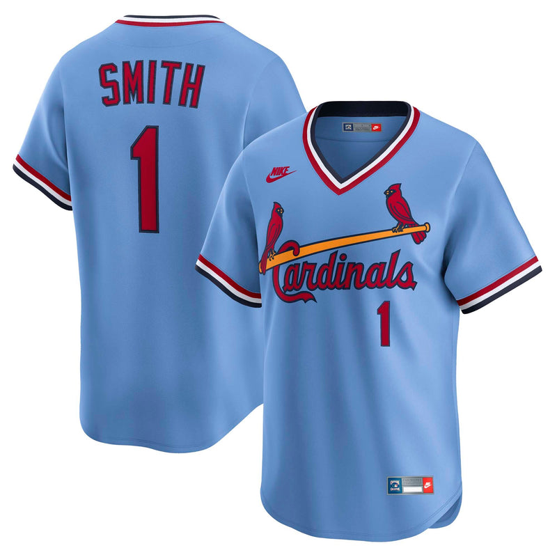 St. Louis Cardinals Ozzie Smith Blue Throwback Cooperstown Collection Limited Jersey