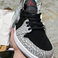 Retro Mid Top Basketball Shoes, Black Gray Colorway, Lace Up Design, Casual Gift for Shoe Lovers