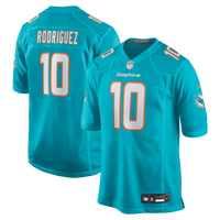 Miami Dolphins Jacob Rodriguez Aqua Game Jersey