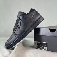 Low Top Sneakers, Black Colorway, Lace Up Design, Casual Gift for Sneaker Fans