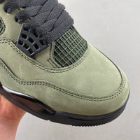 Low Top Sneakers, Army Green Black Colorway, Lace Up Design, Casual Gift for Sneaker Fans