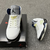 Basketball Shoes, Blue White Black Colorway, Retro, High Top, Lace Up Design, Casual Gift for Shoe Lovers