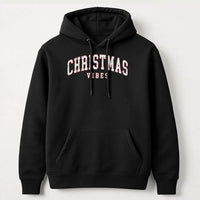 Retro Varsity Holiday Hooded Sweatshirt, Christmas Vibes Hoodie, Vintage Christmas Hoodie, Comfy Winter Pullover, Xmas Present for Men Women
