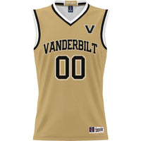 Vanderbilt Commodores NIL Pick-A-Player Basketball Jersey - Gold