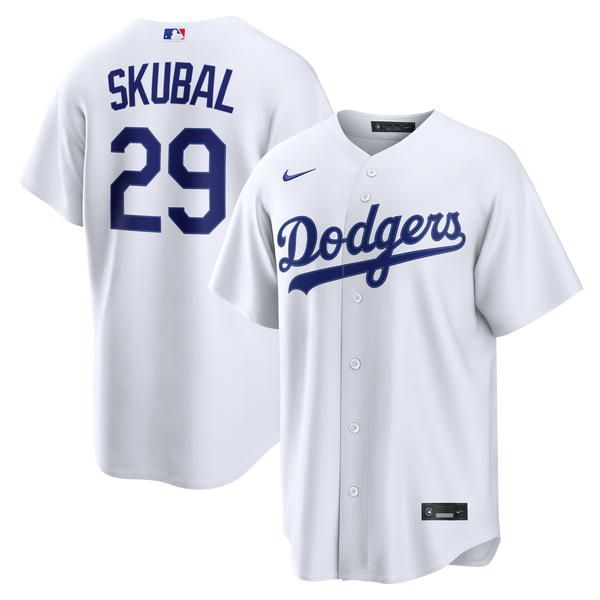 Los Angeles Dodgers Tarik Skubal White Home Replica Jersey