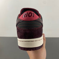 Low Top Sneakers, Burgundy Carbon Gray Colorway, Lace Up Design, Casual Gift for Sneaker Fans
