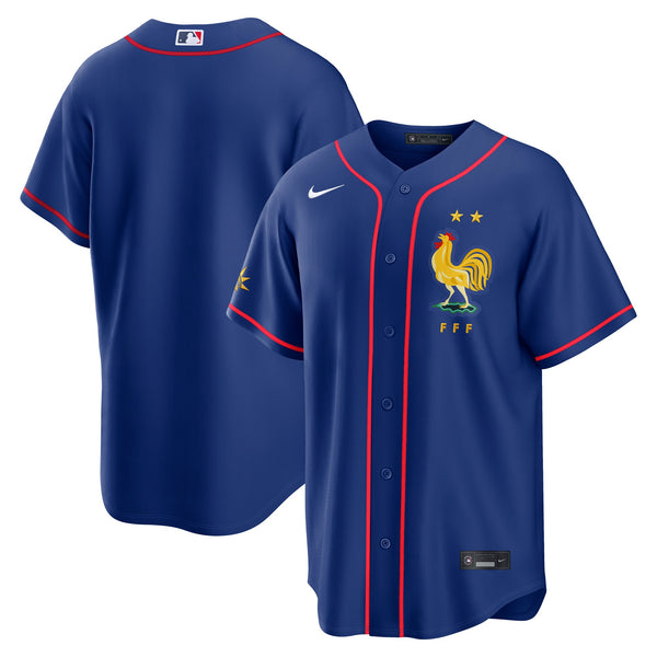 France National Team x MLB Blue Stadium Replica Jersey