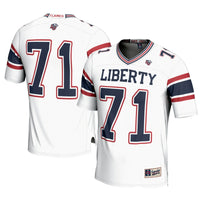 #71 Liberty Flames Football Jersey – White