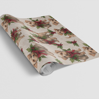 Dandie Dinmont Christmas Gift Wrap, Dandie Dinmont Terrier Wrapping Paper, Terrier Dog Wrapping Paper
