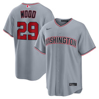 Washington Nationals James Wood Gray Road Replica Jersey