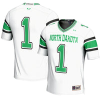 #1 North Dakota Endzone Football Jersey - White