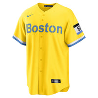 Boston Red Sox David Ortiz Gold Retired Player City Connect Replica Jersey