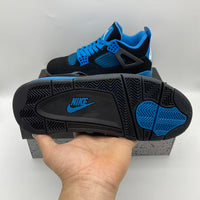 Mid Top Sneakers, Blue Colorway, Lace Up Design, Casual Gift for Sneaker Fans