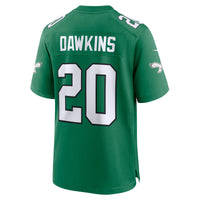 Philadelphia Eagles Brian Dawkins Kelly Green Alternate Retired Player Game Jersey