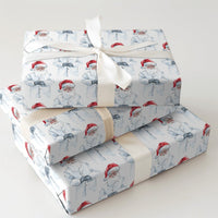 Doctor Santa Gift Wrap, Lab Coat Santa Wrapping Paper, Science Holiday Paper, Medical Gift Wrap, Secret Santa Christmas Holiday Present Wrap