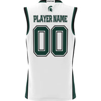 Michigan State Spartans NIL Pick-A-Player Basketball Jersey - White