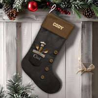Custom Cooking Holiday Stocking, Personalized Chef Christmas Stocking, Velboa Culinary Christmas Stocking, Baker Cook Present Xmas Stocking