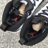 Sneakers, White Black Red Colorway, Lace Up Design, Casual Gift for Sneaker Fans