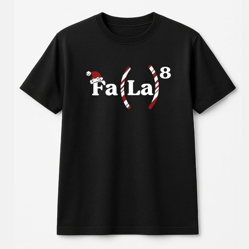 Fa La La 8th Power Equation Shirt, Math Teacher Christmas T-Shirt, STEM Holiday Graphic Tee, Humorous Math Equation T-Shirt, Math Nerd Present