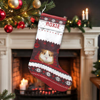 Custom Pet Name Holiday Stocking, Personalized Guinea Pig Christmas Stocking, Adorable Small Animal Xmas Stocking, Unique Pet Lover Present