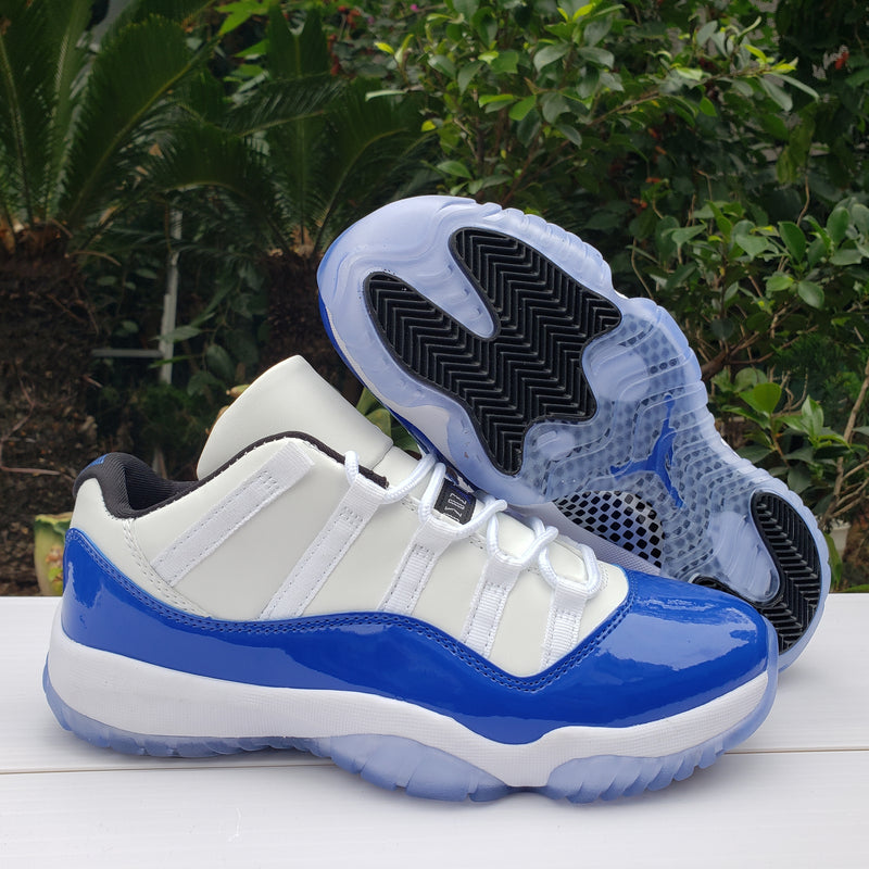 Low Top Sneakers, Blue White Colorway, Lace Up Design, Casual Gift for Sneaker Fans