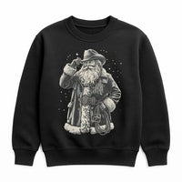 Western Christmas Lasso Sweatshirt, Cowboy Santa Sweatshirt, Vintage Cowboy Santa Crewneck, Retro Western Holiday Sweatshirt, Cowgirl Present