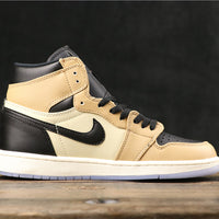 Sneakers, Beige Black Colorway, Lace Up Design, Casual Gift for Sneaker Fans