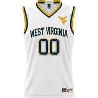 West Virginia Mountaineers Lightweight NIL Pick-A-Player Basketball Jersey - White